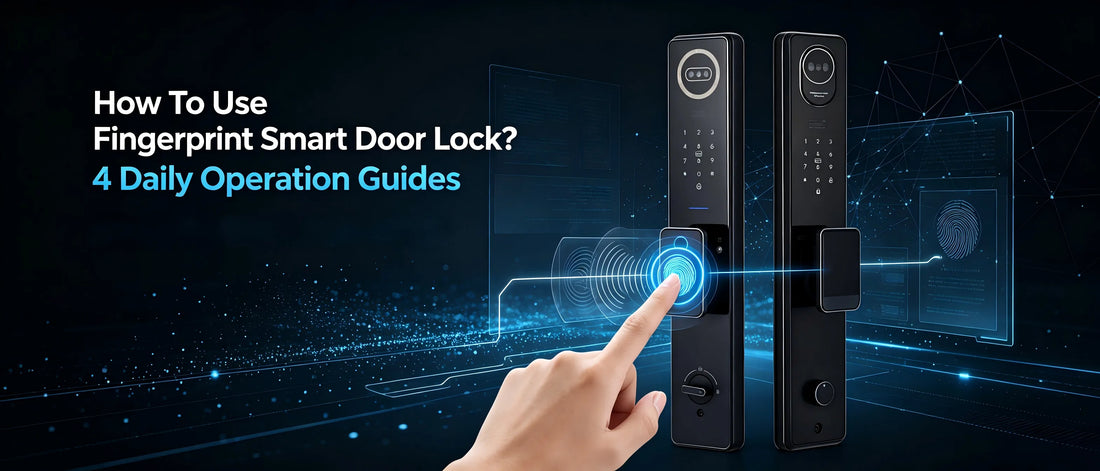 How To Use Fingerprint Smart Door Lock? 4 Daily Operation Guides