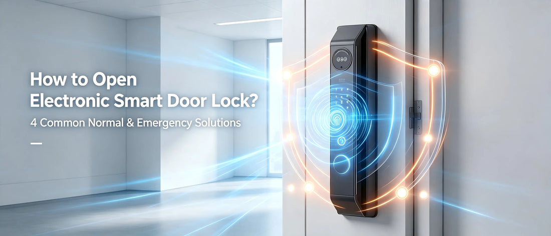 How to Open Electronic Smart Door Lock? 4 Common Normal & Emergency Solutions