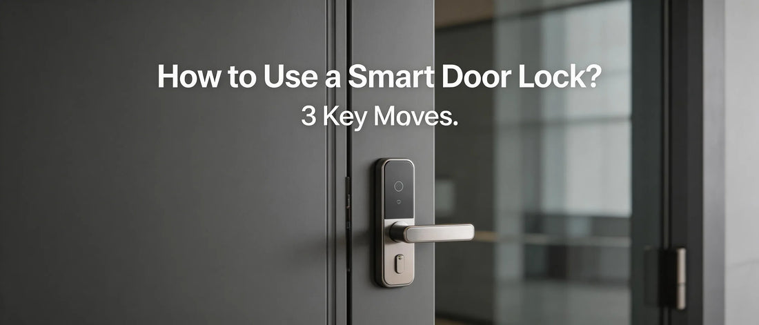 How to Use a Smart Door Lock?  3 Key Moves.