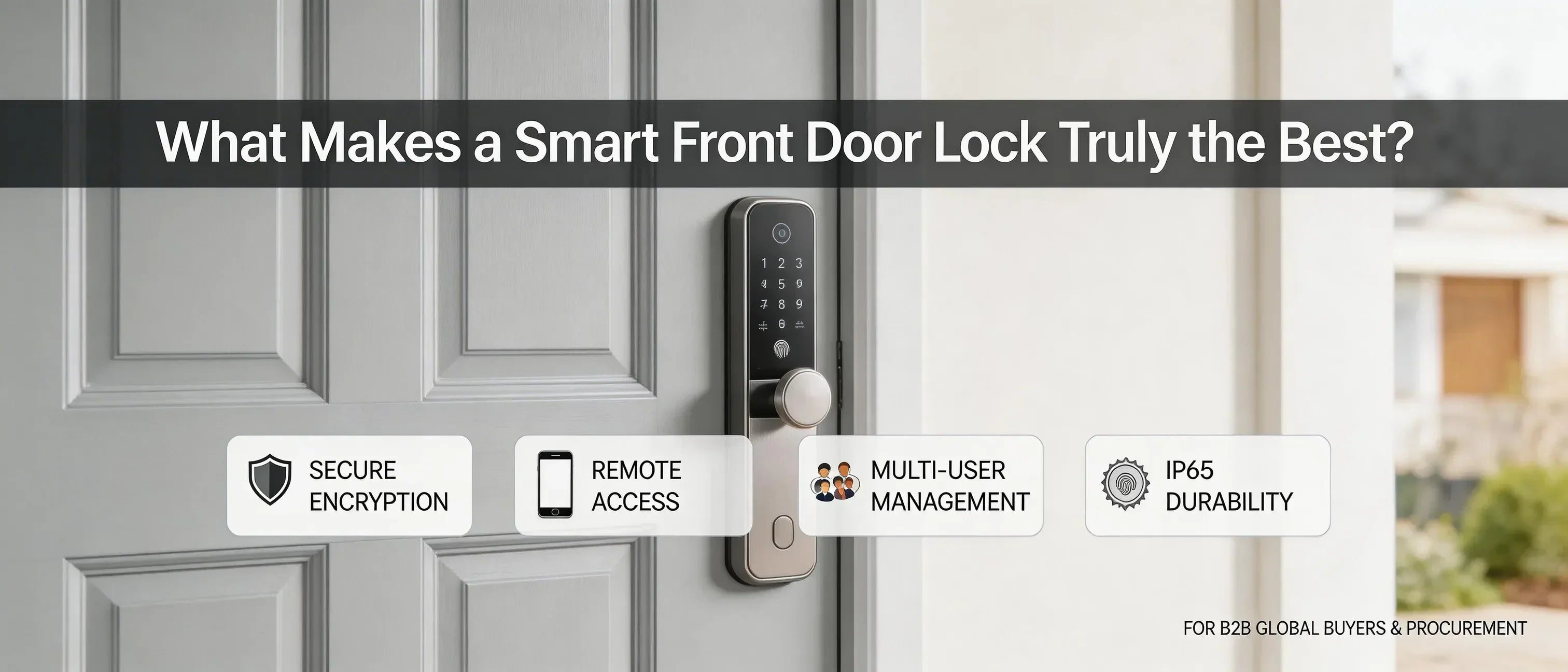 What Makes a Smart Front Door Lock Truly the Best? – KingKuLocks