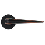Tapered Accent Line Room Door Lock LDK01079 Black