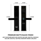 Tuya Fingerprint Smart Door Lock with IC Card and Keypad Access D-K58