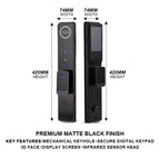Smart Lock with 3D Facial Recognition and Indoor Screen A-C2