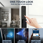 3D Face Recognition Video Intercom Smart Lock with Display A-C1