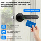 Smart NFC Card Fingerprint Door Lock with Bluetooth Password Keyless Entry T11