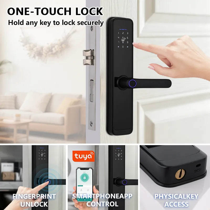 Keyless Entry Smart Deadbolt with Fingerprint and Keypad Access K87