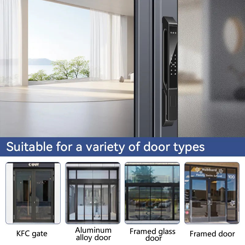 Tuya Face Recognition Smart Door Lock with Fingerprint and IC Card Access A-L07
