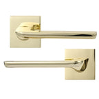 Contemporary Minimalist Polished Zinc Alloy Door Lock LDK02075