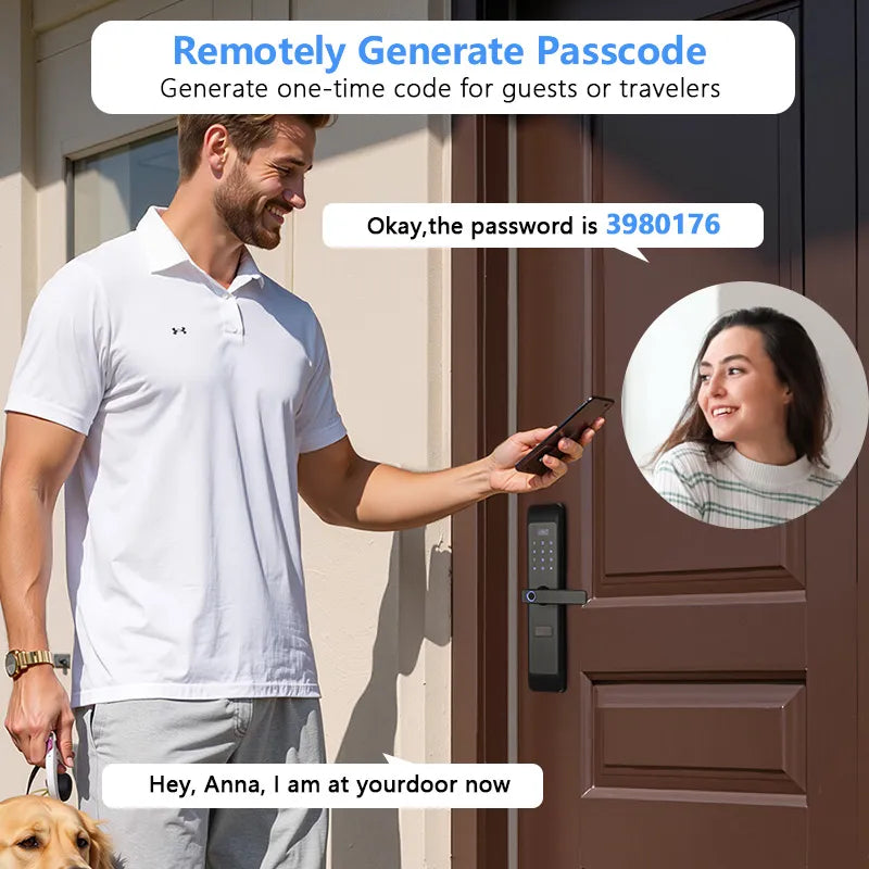 Smart Fingerprint Door Lock with Keypad and IC Card Access D-2019