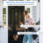 Smart Lock Keyless Entry Deadbolt Bluetooth Fingerprint Passcode Unlock D3