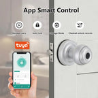 Tuya Bluetooth Fingerprint Smart Door Knob with App Control Q1