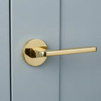 Flat Round Rosette Room Door Lock Set LDK01090