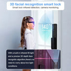 3D Face Recognition Video Intercom Smart Lock with Display A-C1