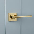 Contemporary Minimalist Polished Zinc Alloy Door Lock LDK02075