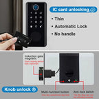 Smart Lock Keyless Entry Deadbolt Bluetooth Fingerprint Passcode Unlock D3