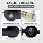 Mute Magnetic Self-Priming Three-Bar Door Lock GS02083