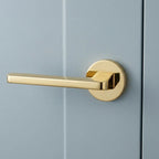 Flat Round Rosette Room Door Lock Set LDK01090