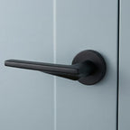 Angled Lever Round Rosette Door Lock LDK01077