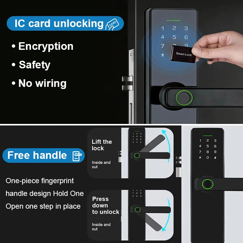 Universal Replacement Smart Lock for Interior Doors H3