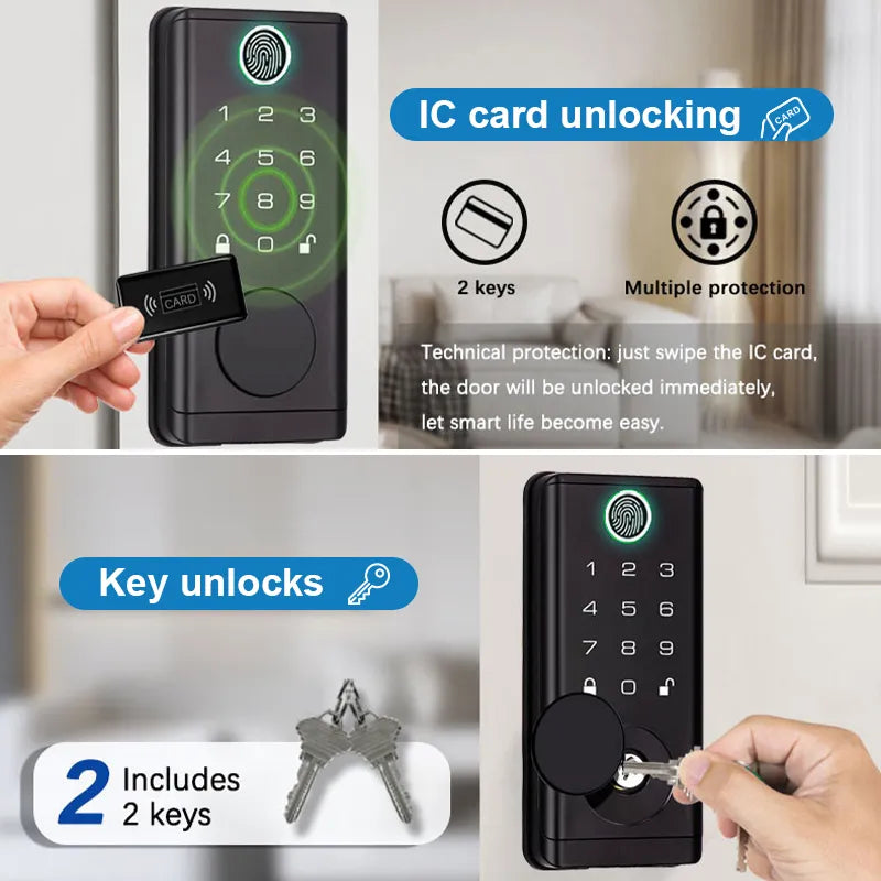 Security Inteligentes Digital Deadbolt Smart Fingerprint Lock B2