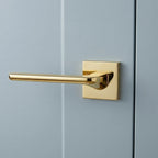 Contemporary Minimalist Polished Zinc Alloy Door Lock LDK02075