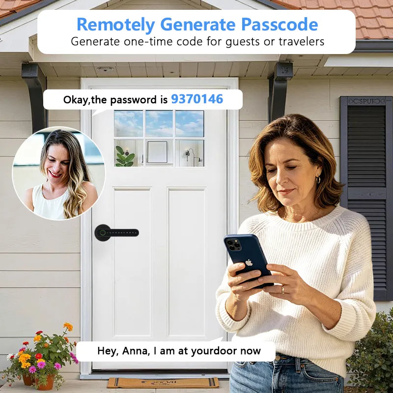Fingerprint Smart Room Door Lock with Bluetooth and Password Access T8