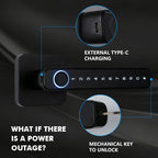 Fingerprint Smart Door Lock with Bluetooth and Password Access T9