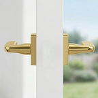 Contemporary Minimalist Polished Zinc Alloy Door Lock LDK02075