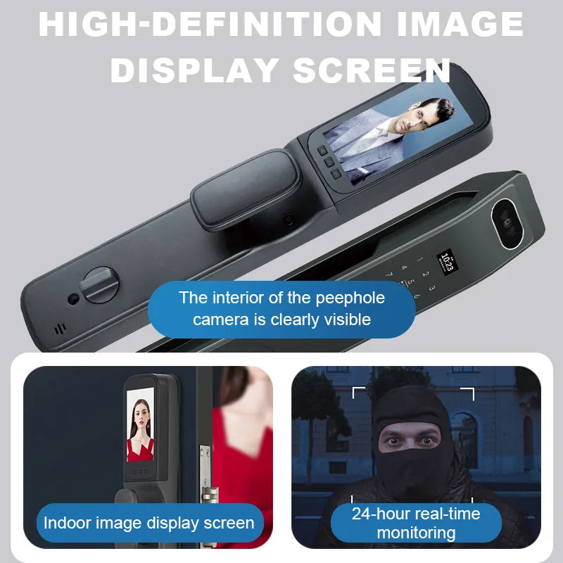 Smart Lock with Camera & 3D Face Recognition A-C8
