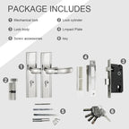 Premium Cylinder Entry Door Lock with Handle M1208SS