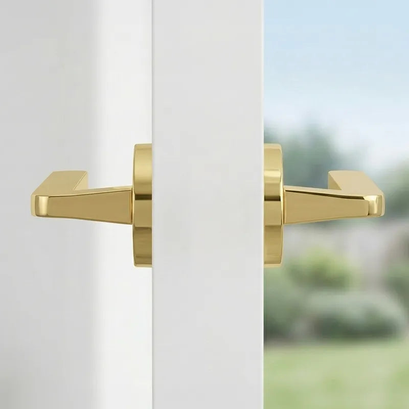 Flat Round Rosette Room Door Lock Set LDK01090