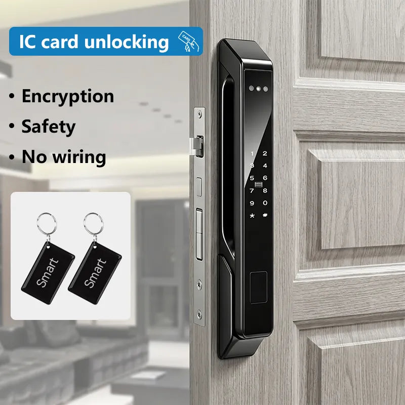 Tuya Face Recognition Smart Door Lock with Fingerprint and IC Card Access A-L07